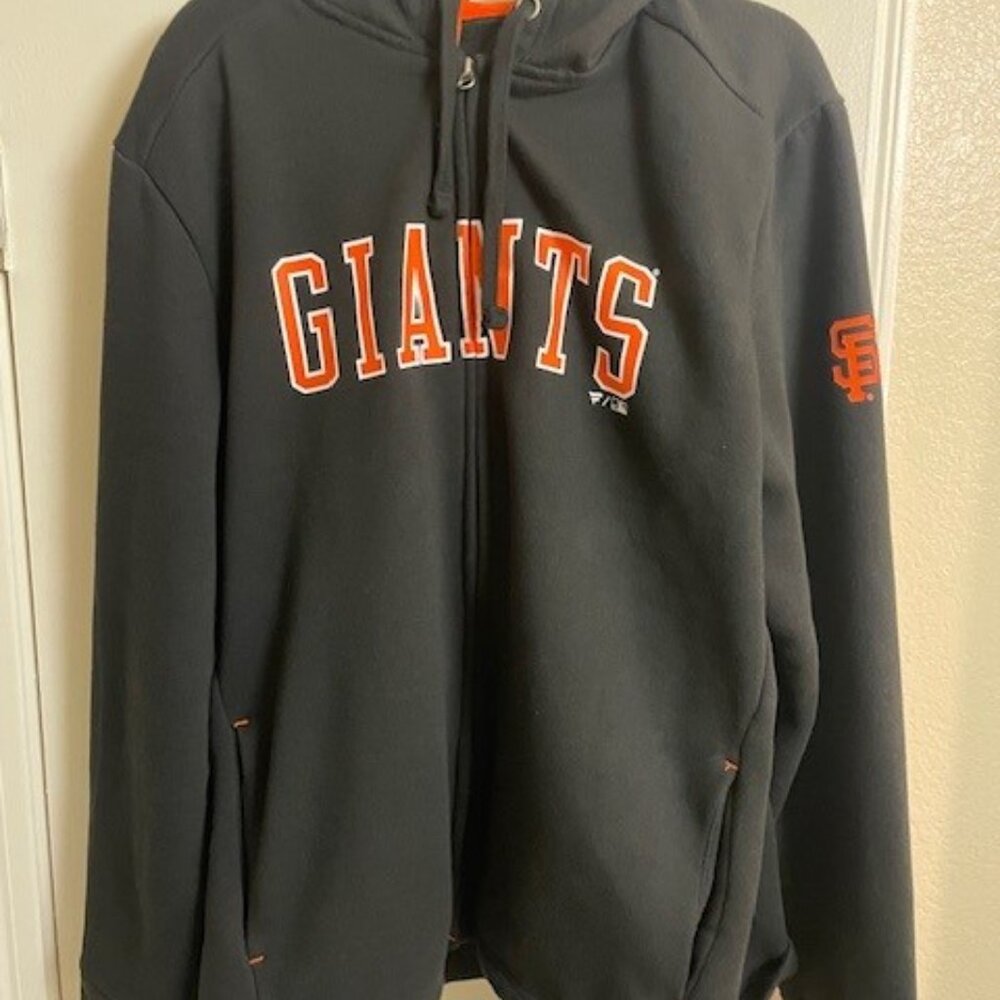 Fanatics San Francisco Giants Full Zip Sweatshirt Size L Black/Orange/White